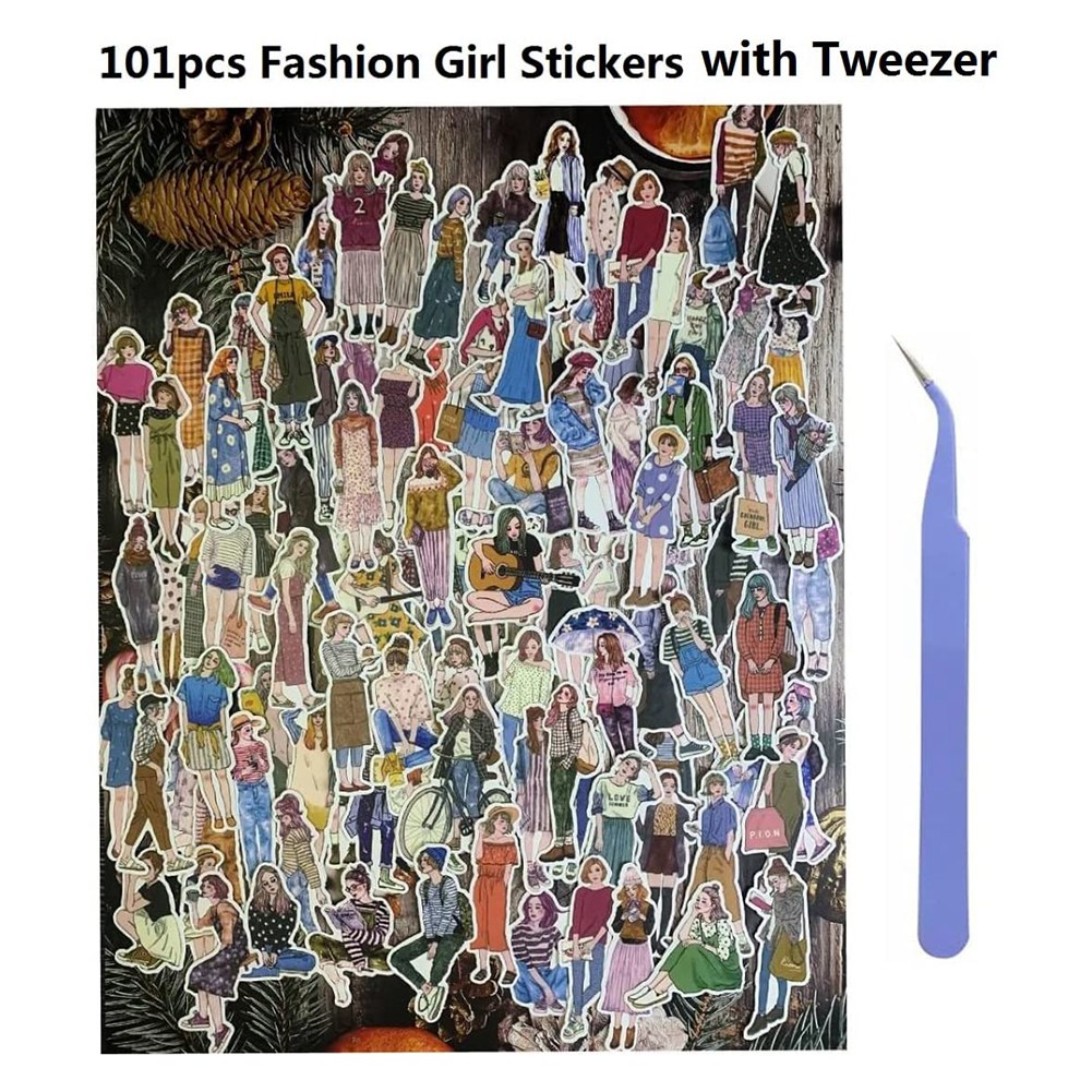 101 Pcs People Stickers for Journaling Scrapbooking,Scrapbook